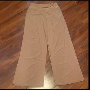 Adults Beige Plazzo Pants Size XL